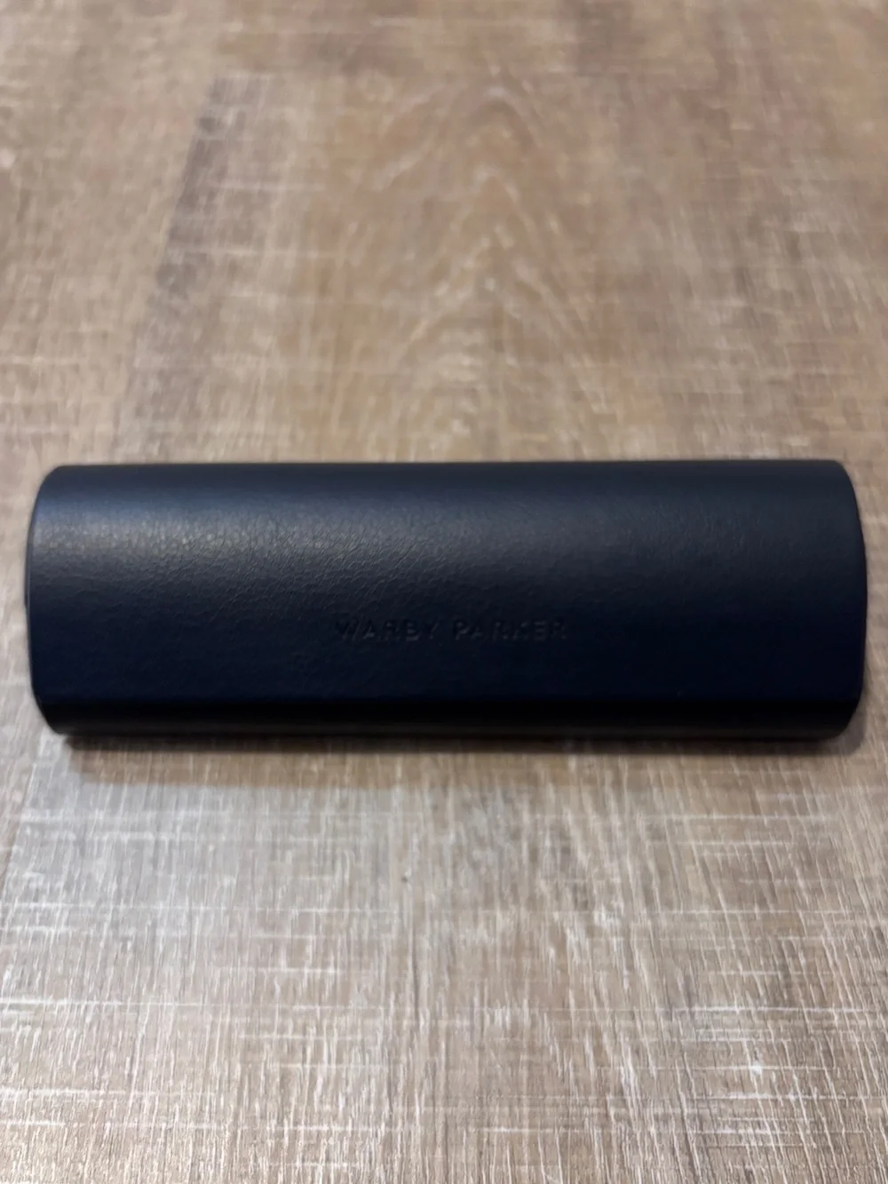 Warby Parker Glasses Case Midnight Navy Faux Leather Eyewear Sunglasses Travel